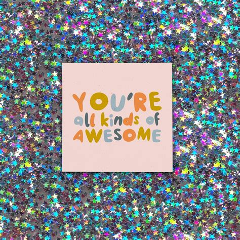 Positive Awesome Greetings Card Etsy Cool Cards Cards Greeting Cards