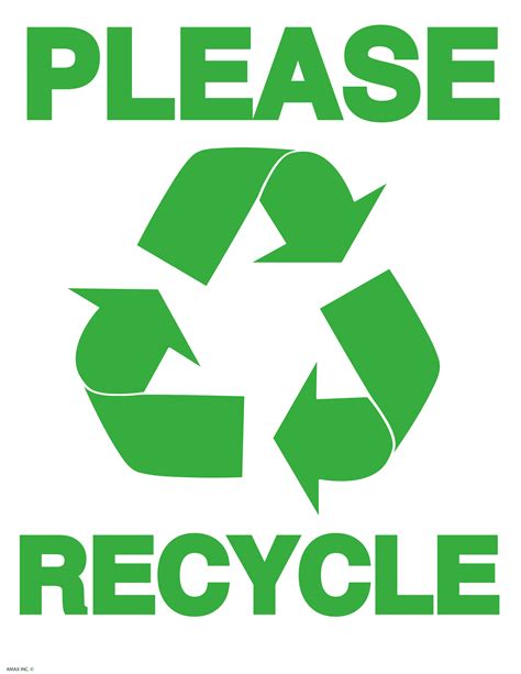 Recycling Signs Poster Template