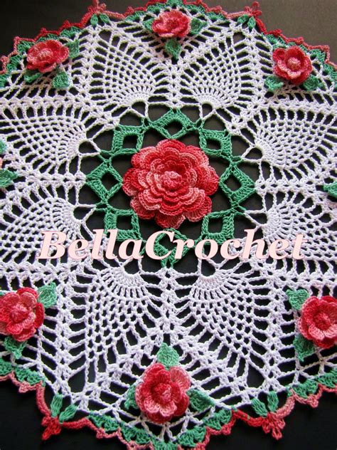 Bellacrochet Dorothys Roses Doily A Free Crochet Pattern For You