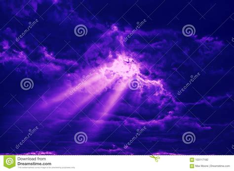 God Rays Of Light Stock Photo Image Of Lightning Cloud 103117182