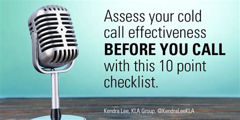 Cold Calling Best 10 Point Assessment