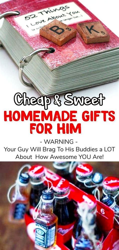 I had a really thoughtful gift planned out but studying got the better of my time so it'll have to wait for christmas. 26 Handmade Gift Ideas For Him - DIY Gifts He Will Love ...
