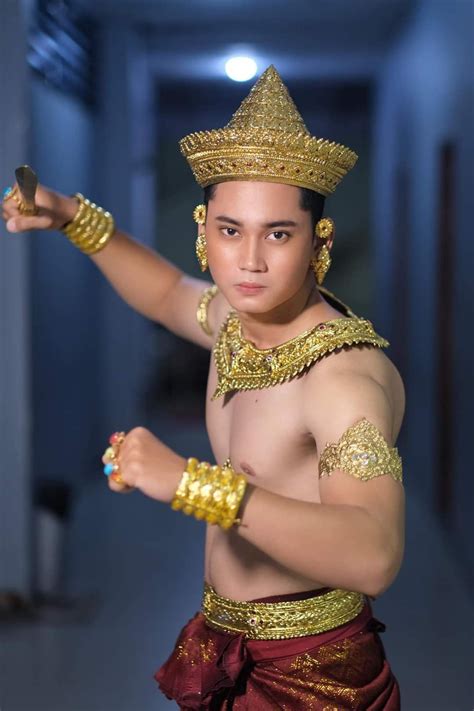 Men Of Angkor Kingdom Handsome Cambodian Man In Ancient Costume