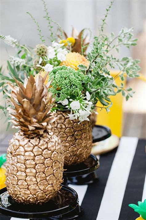 Pineapple table is a decorative furniture item. Let's Have A Pineapple Party! {Decorations} - B. Lovely Events