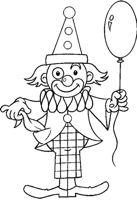 Dessins coloriés de clown : clown coloriage ligne