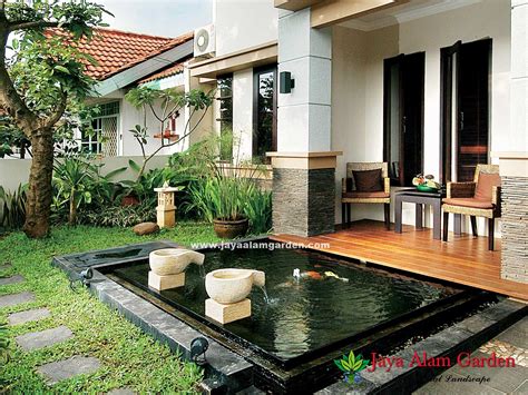 Cara membuat taman rumah sederhana di teras kombinasi taman depan rumah minimalis dengan batu kerikil via kreasirumah.net. Kolam Minimalis | J.A.G Landscape : TUKANG TAMAN JAKARTA ...