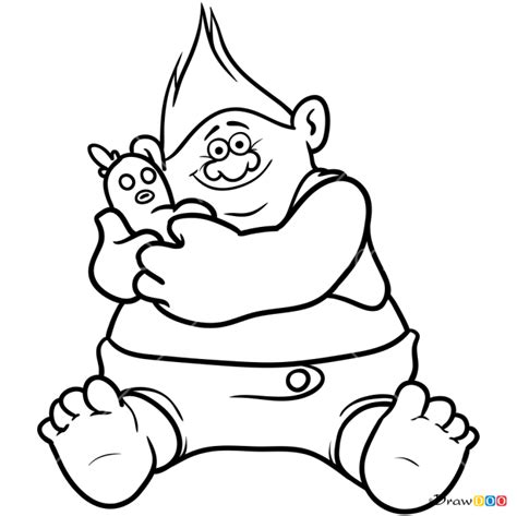 Biggie Trolls Coloring Page Coloring Pages