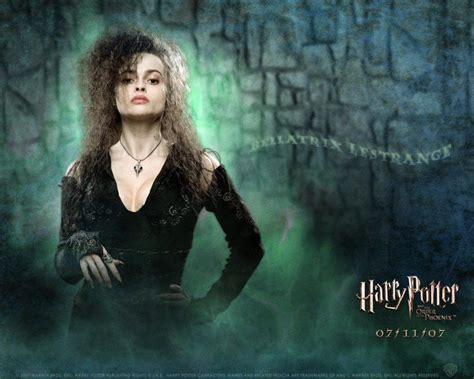Helena Bonham Carter As Bellatrix Lestrange In The Harry Potter Movies