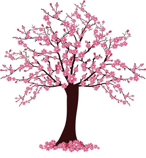 Download Cherry Blossom Tree Clip Art - Cherry Blossom Tree Clipart gambar png