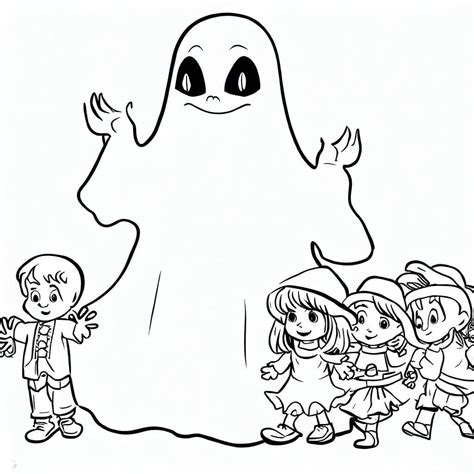 Desenhos De Fantasma E Crianças Para Colorir E Imprimir Colorironlinecom
