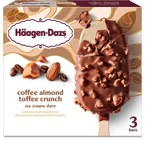 Coffee Almond Crunch Ice Cream Bar Official Häagen Dazs