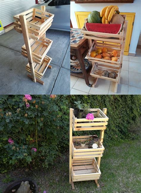 Te presentamos algunos de nuestros trabajos. Mueble De Madera Reciclada Para Jardín O Auxiliar De ...