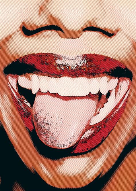 Lips Woman Closeup Vertica Poster By Gianfranco Grenar Displate