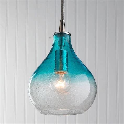 15 Collection Of Aqua Glass Pendant Lights