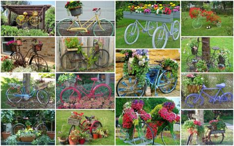 20 Wonderful Ideas Of How To Beautify The Garden With Old Bikes Top