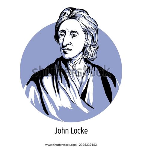 John Locke English Teacher Philosopher Representative Stock Vector