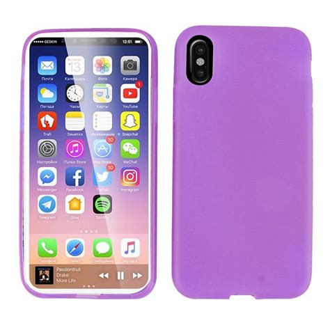For Iphone X Xs Case By Insten Silicone Soft Skin Gel Rubber