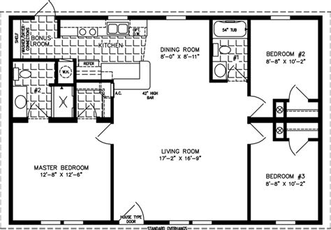 Https://tommynaija.com/home Design/1100 Square Feet 3 Bedroom 2 Bath Mobile Home Plans