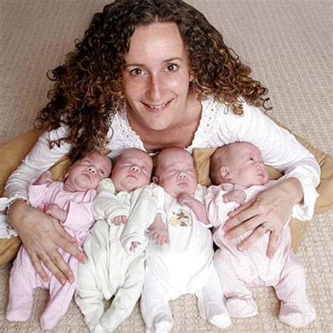 New Adventure For Britains Only Identical Quadruplets Take Their First
