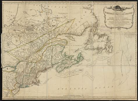 A General Map Of The Northern British Colonies In America Norman B