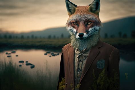 A Fox Wearing A Suit