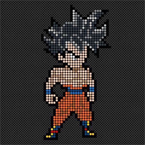 Goku Ultra Instinto Aura Anime Pixel Art Pixel Art Pixel Art Tutorial