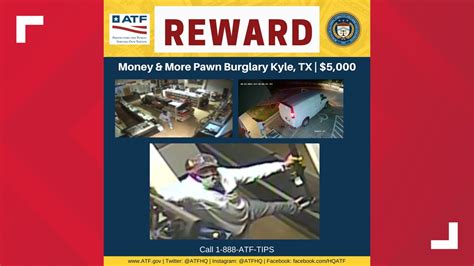 Reward Offer In Kyle Pawn Shop Burglary