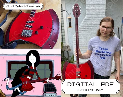Adventure Time Marceline Bass Axe Cosplay Pattern Etsy