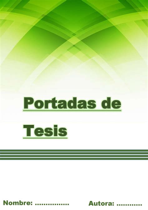 Portadas De Tesis Doctorales Y Proyectos Las Mejores Descargas De 2022