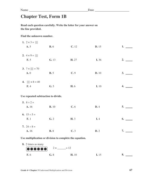 My Math Chapter 3 Review Test Form 1b Donna Mckinney Library
