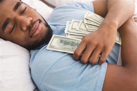 Man Sleeping With Lots Of Currency Notes Stock Photo Image Of Crisis Millennial