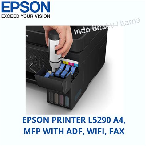 Epson Printer Eco Tank L Print Scan Copy Faks Wifi Adf Color