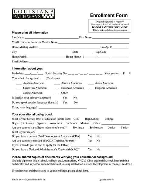Louisiana Pathways Fill Out And Sign Online Dochub