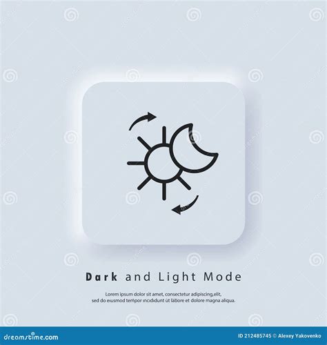 Vector Day Night Switch Mobile App Interface Dark And Light Mode