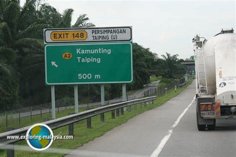 Interstate highway exit directory ever printed. North-South Expressway Northern Route, PLUS, E1, Malaysia