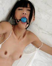 Chika Ishihara Asian Tied And With Ball In Mouth Has Pussy Teased
