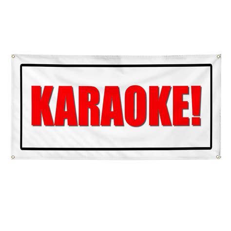 Karaoke Promotion Business Sign Banner 3 X 6 W 6 Grommets Ebay