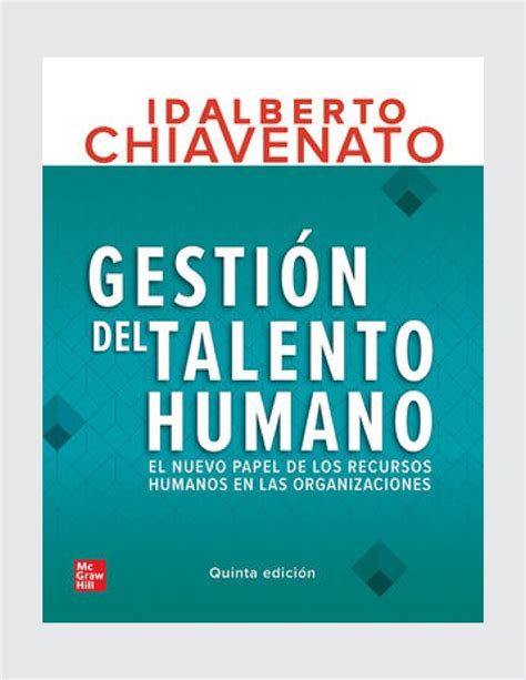 Libro Gestión Del Talento Humano 5ta Edición Mercado Libre