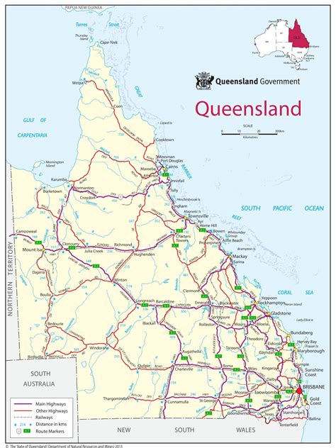 Qld Road Map Queensland Australie Road Map Hema Maps