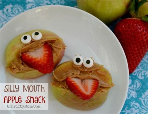 Fun Healthy Snacks For Kids Silly Mouth Apple Snacks