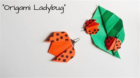 How To Make Origami Ladybug Step By Stepeasy Origami For Kidsorigami