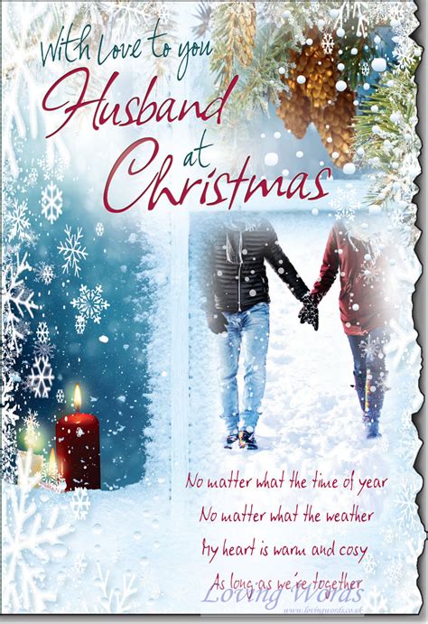 husband at christmas greeting cards by loving words