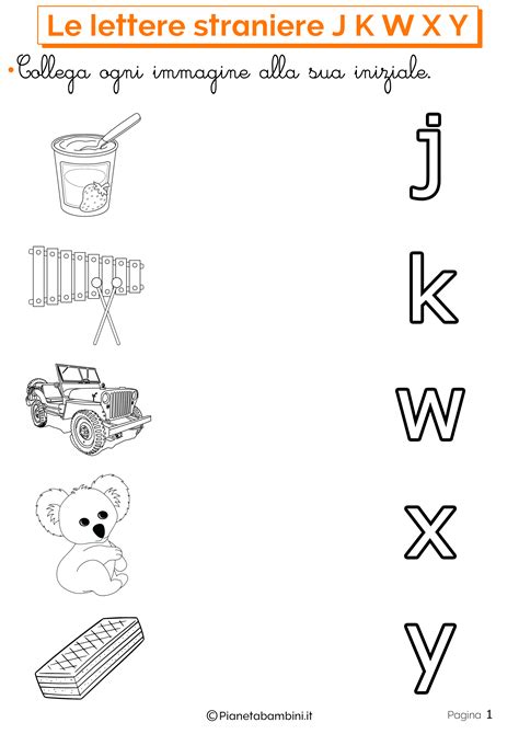 Nel gioco finale vengono messe alla prova le abilità di riconoscimento delle sillabe o delle lettere: Schede Didattiche sulle Lettere Straniere J K W X Y ...