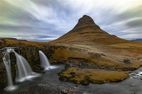 Long Exposure Of The Beautiful Mt Kirkjufell And Kirkjufellsfoss Waterfall In Iceland Oc