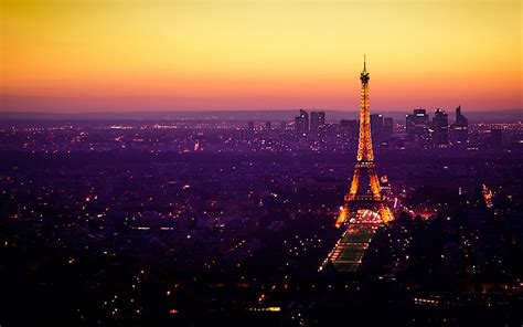 Laptop Background Ideas With Eiffel Tower At Night View Hd Wallpapers