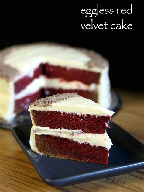 Red Velvet Cake Recipe Easy Moist Eggless Velvet Cake Recipe