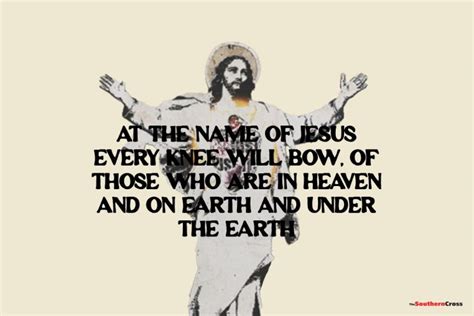 Prayer To The Most Holy Name Of Jesus The Southern Cross