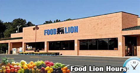 Maybe you would like to learn more about one of these? Food Lion Hours Near MeToday | Opening, Closing Times ...