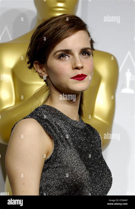 The 86th Annual Academy Awards Press Room Featuring Emma Watson Where