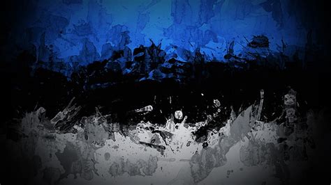 Hd Wallpaper Colorful Blue White Dark Black Estonia Abstract
